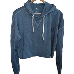 Normal Brand charcoal grey cropped hoodie size medium